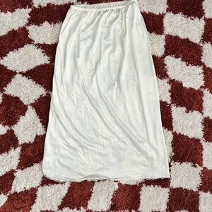 White Slip Skirt for Casual Wear